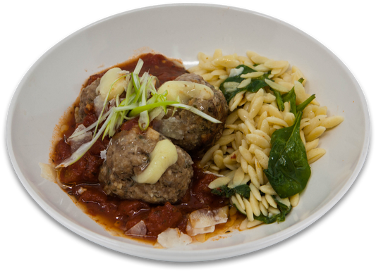 Boulettes de boeuf et veau farcies au fromage Caciocavallo