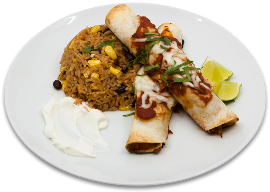 Enchiladas au poulet et à l'ancho