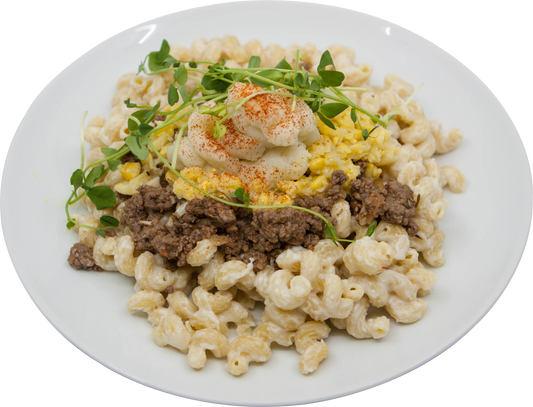 Macaroni au fromage au pâté chinois